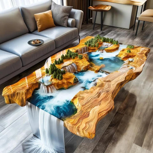 A Touch of Nature, A Stroke of Art: The Magic of Resin Tables - resinhomefurniture