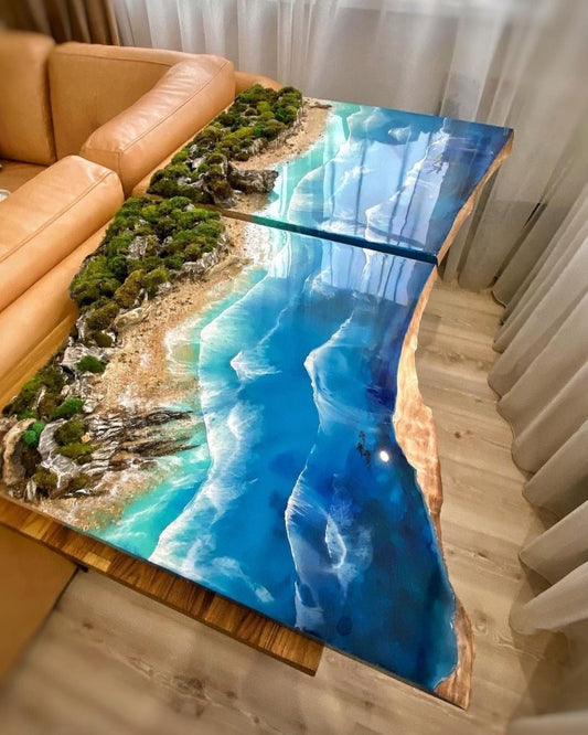 Exploring the Different Types of Beach-Themed Resin Tables: A Fusion of Art and Nature - resinhomefurniture