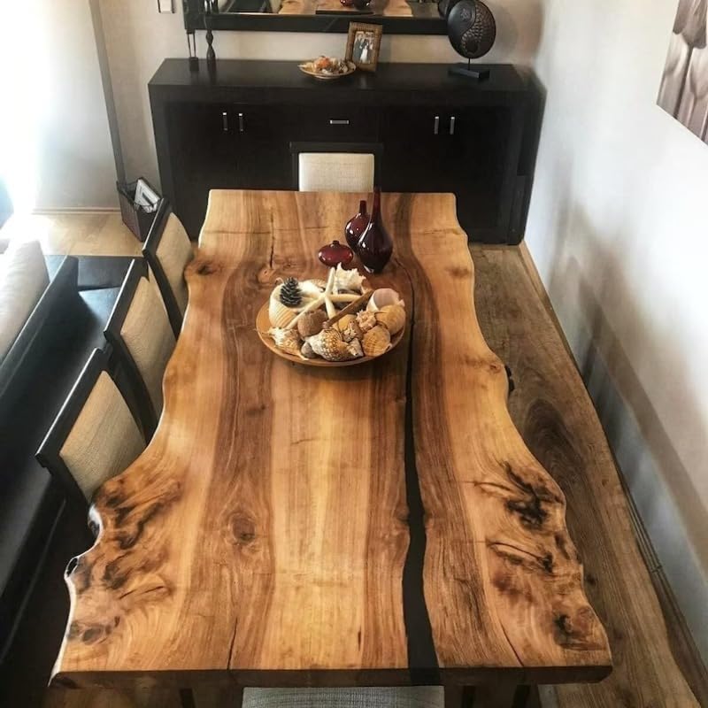 The Process of Crafting a Large Live Edge Table: A Detailed Guide - resinhomefurniture