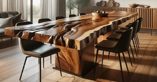 Why Choose a Wooden Live Edge Table? The Perfect Blend of Nature and Artistry - resinhomefurniture
