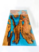 Classic Clear Blue Ocean Look Epoxy Resin Dining Table Coffee Table End Table Wooden Table Living Room Table Bar Counter Home Décor Side Table Top - resinhomefurniture