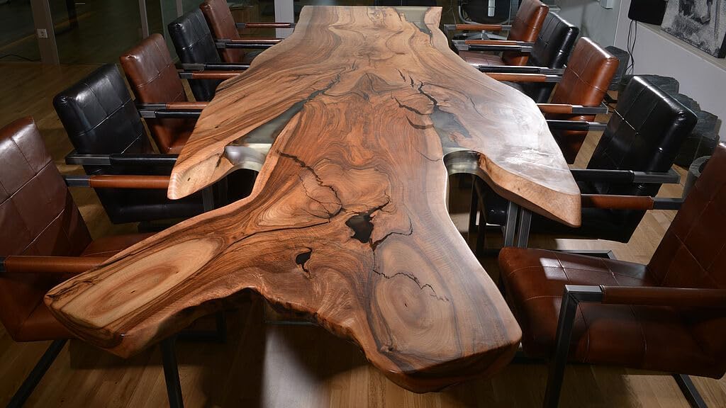 Custom Made Live Edge Table Wooden Dining Table Coffee Table End Table Bar Counter Top Living Room Table Wall Art Wooden Table Side/End Table Home Decor - resinhomefurniture