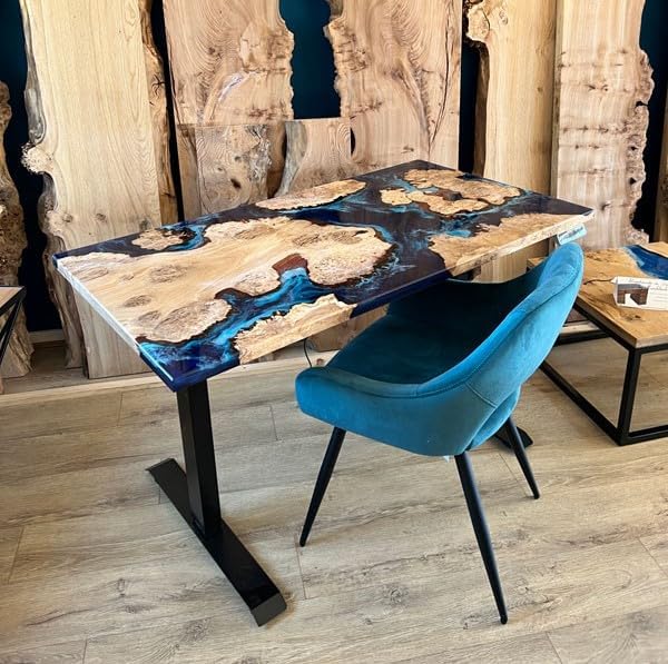 Custom Made Mountain with Ocean Look Table Epoxy Dining Table Coffee Table End Table Bar Counter Top Living Room Table Wall Art Wooden Table - resinhomefurniture