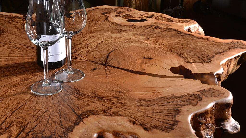 Custom Made Round Live Edge Table Wooden Dining Table Coffee Table End Table Epoxy Table Bar Counter Top Resin Living Room Table Wooden Table Patio Table - resinhomefurniture