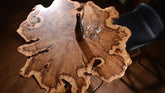 Custom Made Round Live Edge Table Wooden Dining Table Coffee Table End Table Epoxy Table Bar Counter Top Resin Living Room Table Wooden Table Patio Table - resinhomefurniture