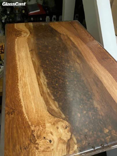 Customizable Epoxy Clear Resin Coffee Bean Dining Table for 2, 4 Epoxy Coffee Table Top, Living Room Table, end Table, Bar Counter - resinhomefurniture