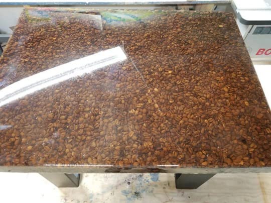 Customizable Epoxy Clear Resin Coffee Bean Table for 2, 4, 6, 8 Epoxy Coffee Table Top, Living Room Table, end Table - resinhomefurniture