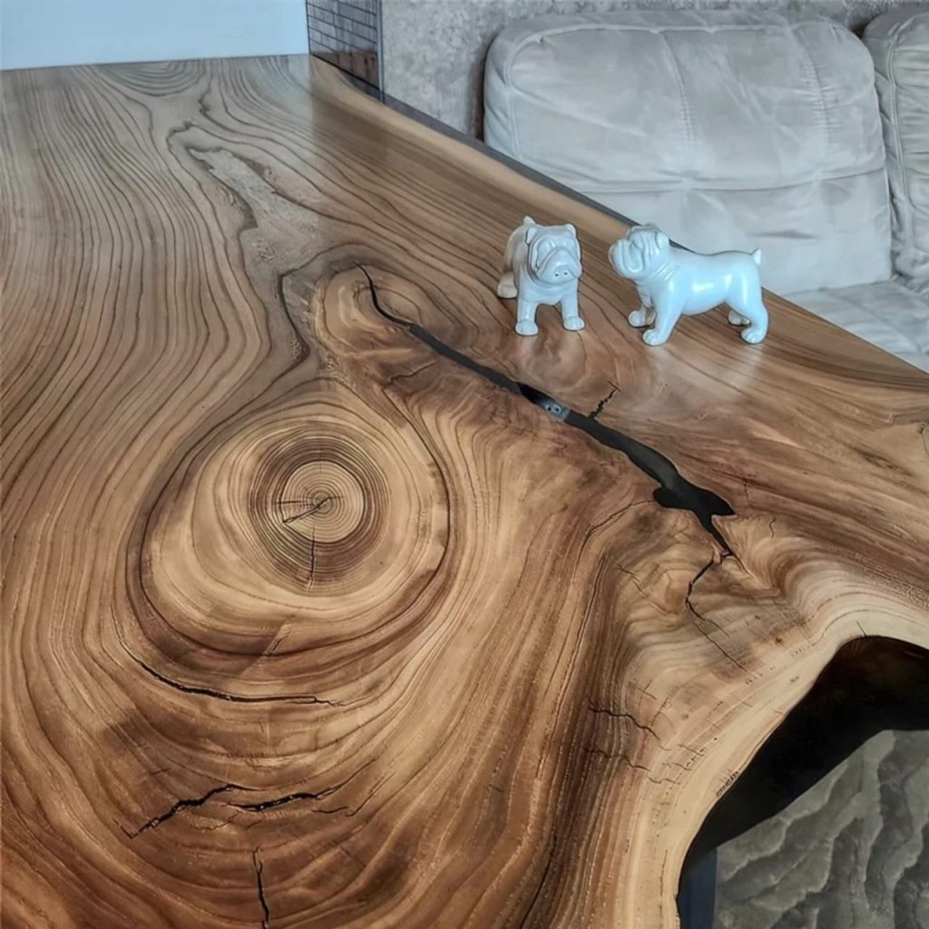 Customizable Large EPOXY Table, Resin River Dining Table for 2, 4, 6, 8, Coffee Table Top, Living Room Table, Live Edge Table(Loft Style) - resinhomefurniture