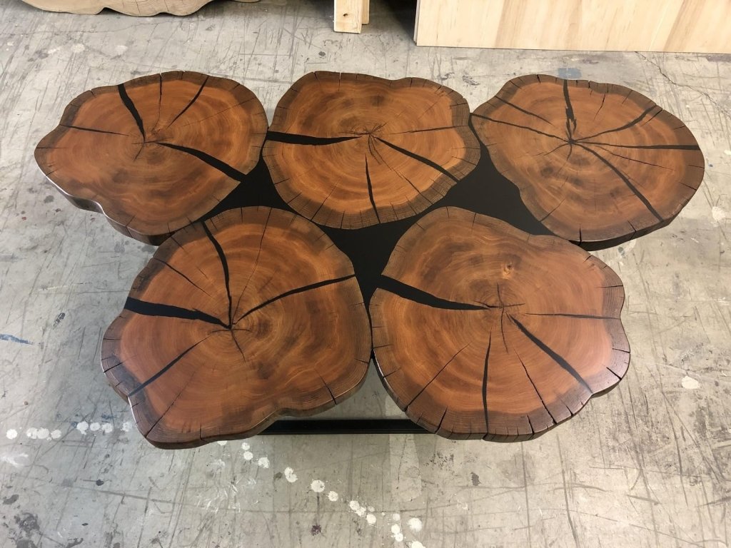 Customized Aesthetic Live Edge Epoxy Resin Coffee Table Living Room Table Console Table Study Table Hallway Table Central Table End/Side Table - resinhomefurniture