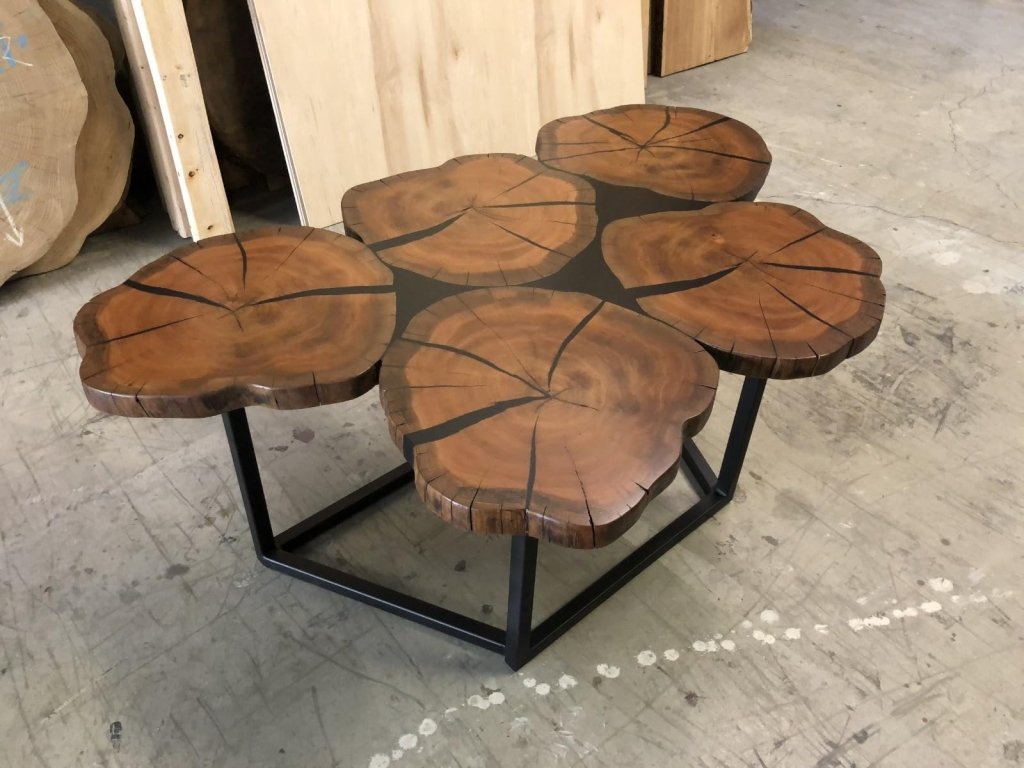 Customized Aesthetic Live Edge Epoxy Resin Coffee Table Living Room Table Console Table Study Table Hallway Table Central Table End/Side Table - resinhomefurniture