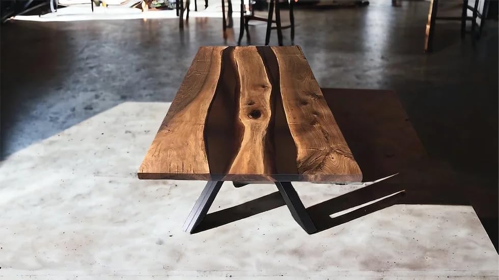Customized Large Epoxy Table, Black Epoxy Table Table, Resin Dining Table for 2, 4, 6, 8, Epoxy Coffee Table, Living Room Table, Home décor - resinhomefurniture