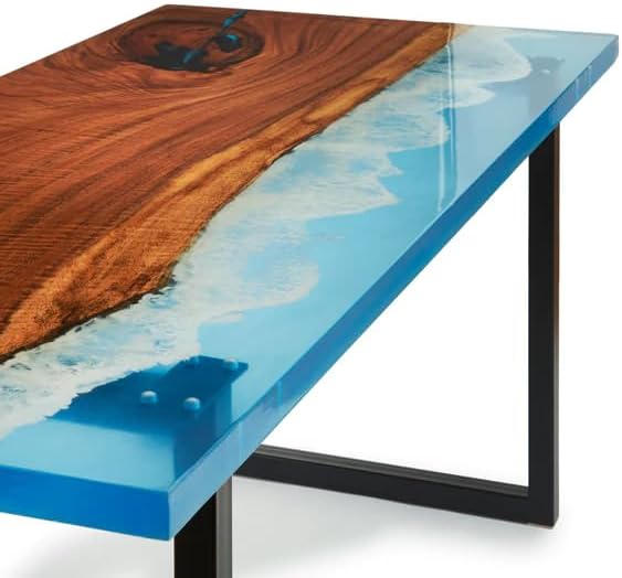 Customized Large Epoxy Table, Clear Ocean River Table, Resin Dining Table for 2, 4, 6, 8, Epoxy Coffee Table, Living Room Table, Home décor - resinhomefurniture
