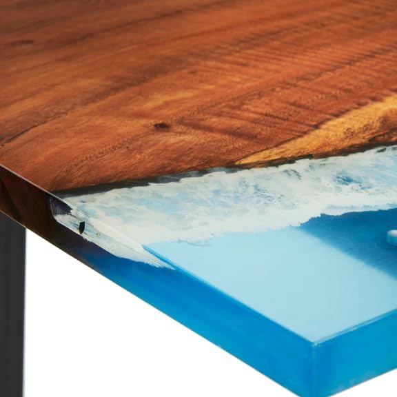 Customized Large Epoxy Table, Clear Ocean River Table, Resin Dining Table for 2, 4, 6, 8, Epoxy Coffee Table, Living Room Table, Home décor - resinhomefurniture