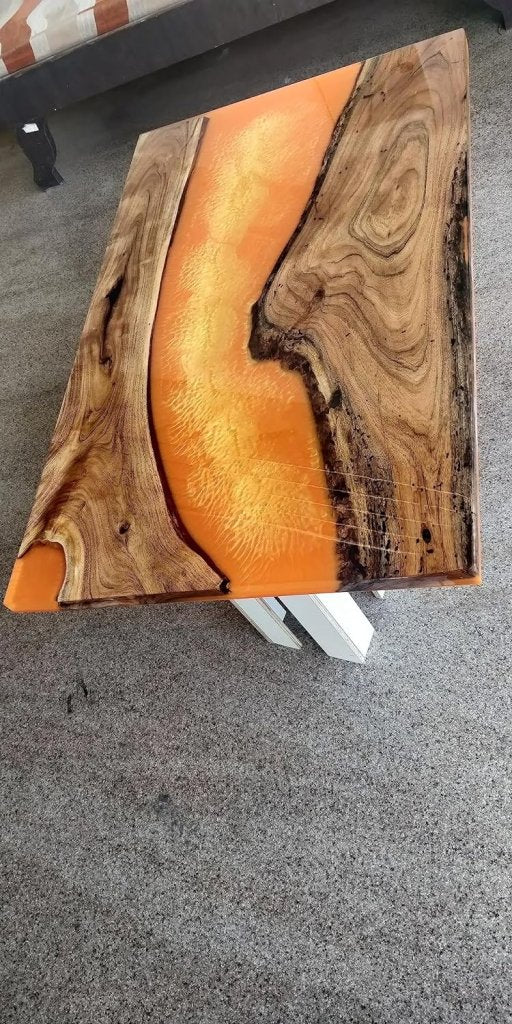 Customized Large Epoxy Table, Clear Resin Dining Table for 2, 4, 6, 8 Lava Look Table, Epoxy Coffee Table, Living Room Table, Home décor - resinhomefurniture