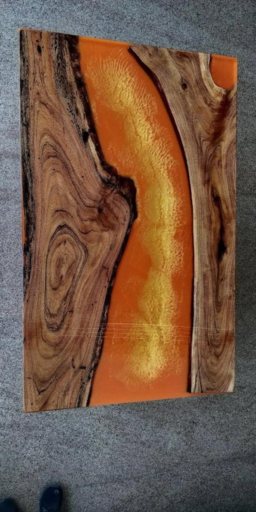 Customized Large Epoxy Table, Clear Resin Dining Table for 2, 4, 6, 8 Lava Look Table, Epoxy Coffee Table, Living Room Table, Home décor - resinhomefurniture