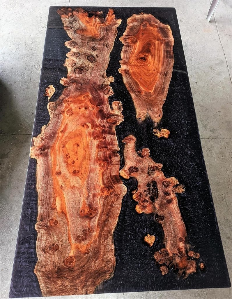 Customized Large Epoxy Table, Purple Epoxy River Table, Resin Dining Table for 2, 4, 6, 8, Epoxy Coffee Table, Living Room Table, Home décor - resinhomefurniture