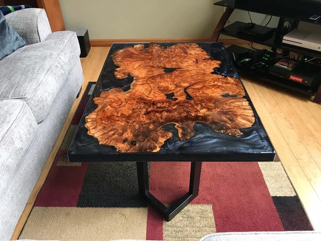 Customized Large EPOXY Table, Resin Dining Table for 2, 4, 6, 8 Center Wood River Dining Table Top, Wood Epoxy Coffee Table Top, Living Room Table - resinhomefurniture
