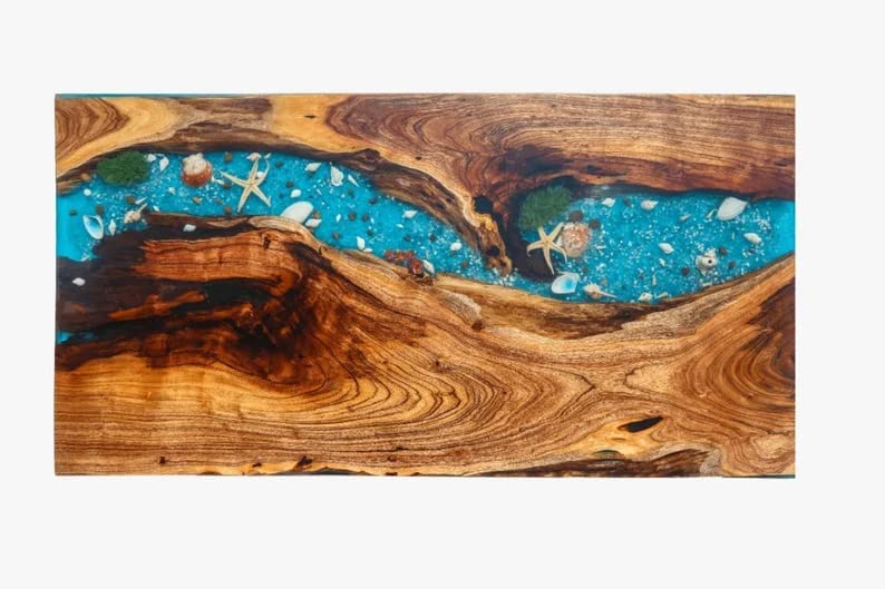 Customized Large Epoxy Table, Resin River Dining Table for 2, 4, 6, 8, Living Room Table Epoxy Coffee Table Top, Bar Counter - resinhomefurniture