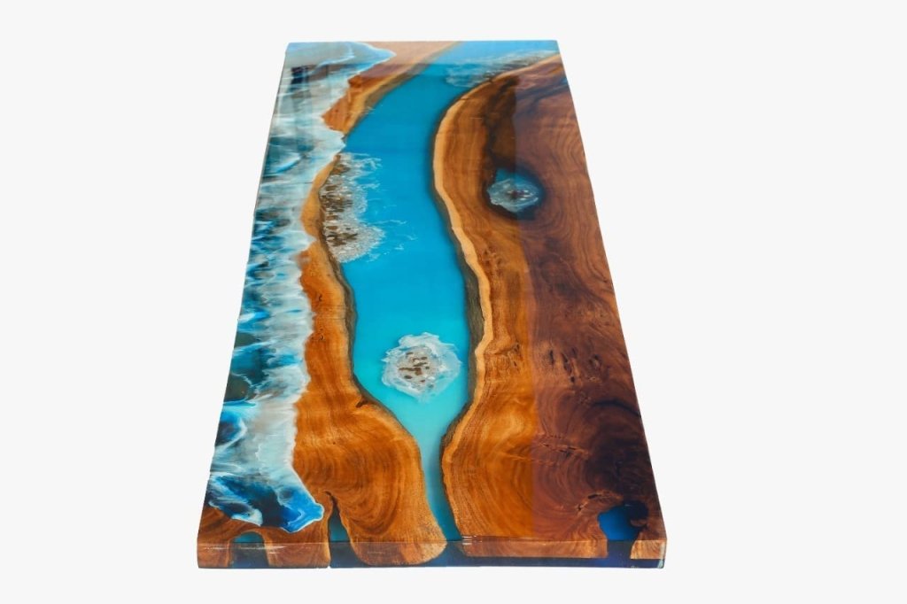 Customized Large Epoxy Table, Resin River Dining Table for 2, 4, 6, 8, Living Room Table Epoxy Coffee Table Top, Bar Counter - resinhomefurniture