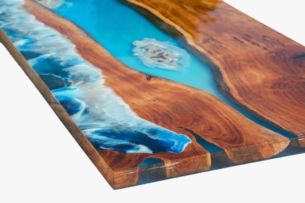 Customized Large Epoxy Table, Resin River Dining Table for 2, 4, 6, 8, Living Room Table Epoxy Coffee Table Top, Bar Counter - resinhomefurniture