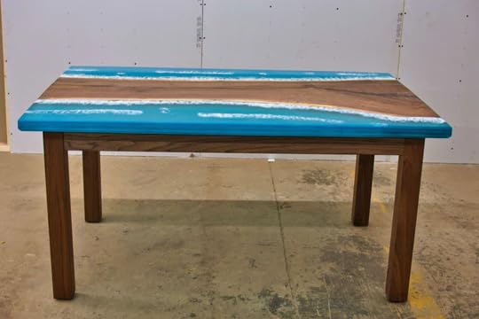 Customized Large Epoxy Table, Unique Ocean Beach Look, Resin Dining Table for 2, 4, 6, 8, Epoxy Coffee Table, Living Room Table, Home décor - resinhomefurniture