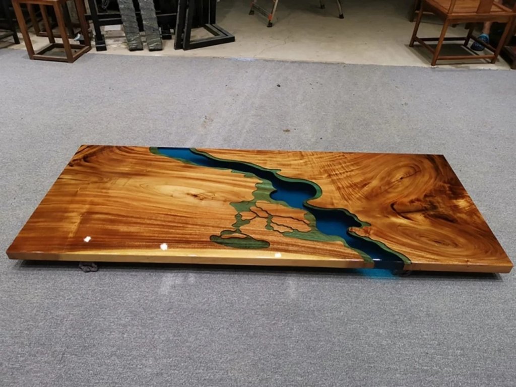 Customized Large Live Edge EPOXY Resin Table, Resin Dining Table for 2, 4, 6, 8 River Dining Table Top, Wood Epoxy Coffee Table Top, Living Room Table - resinhomefurniture