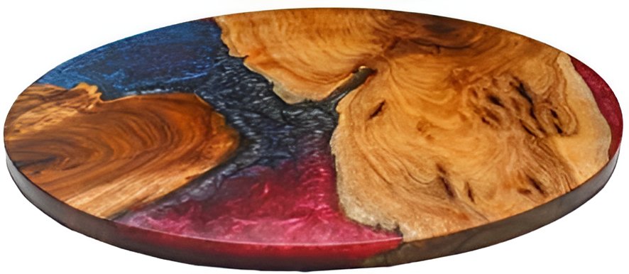 Customized Resin Epoxy Round Top Table, Solid Wood & Epoxy Resin, Epoxy River Round Top, Kitchen Top, Live Edge, Bar Counter, Home D?cor - resinhomefurniture