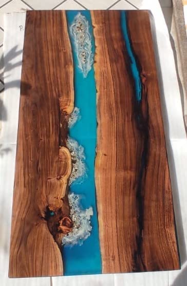 Customized Unique Large Epoxy Table, Resin Epoxy River Dining Table for 2, 4, 6, 8 Flexible and Customized, Living Room Table, Home décor - resinhomefurniture
