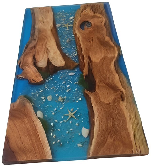 Customized Unique Large Shelles Resin Epoxy Table, Epoxy River Dining Table for 2, 4, 6, 8 Customized, Living Room Table, Home d?cor - resinhomefurniture