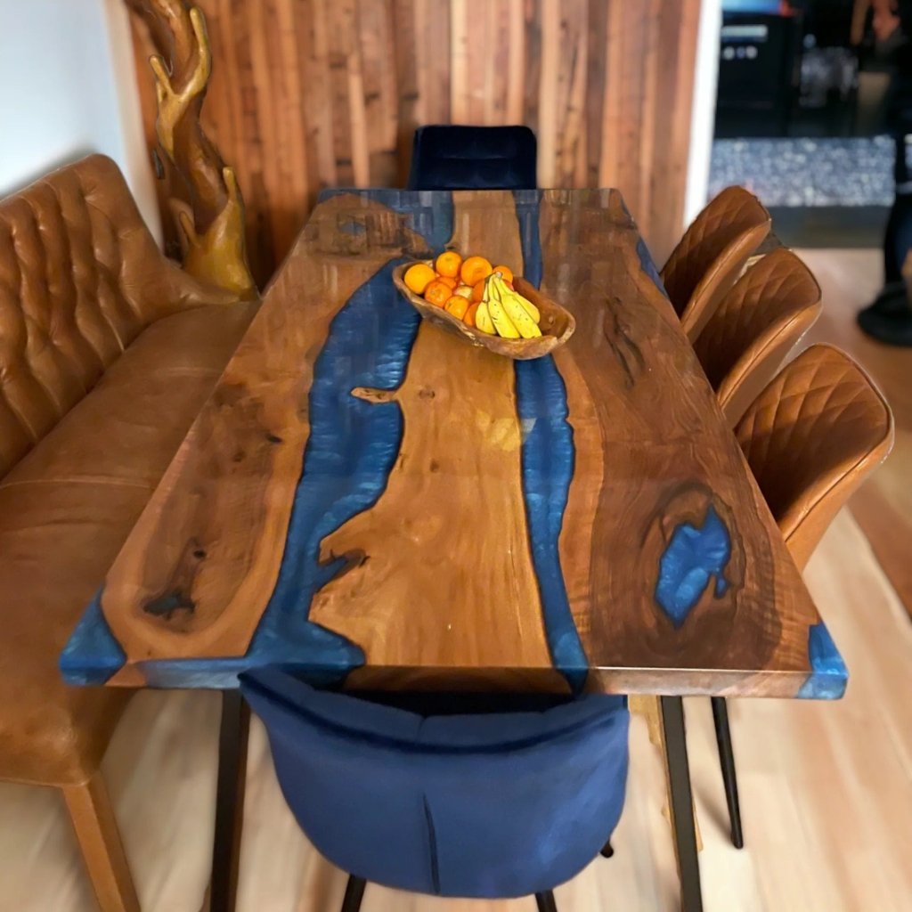 Epoxy Dining Table River Table Resin Coffee Table for 2, 4, 6, 8 Ocean Table Living Room Table Epoxy Table Top Home D?cor Wall Art - resinhomefurniture