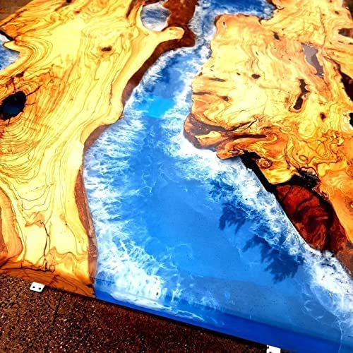 Epoxy Table Fully Customized Thick Resin River Table Top Indoor Outdoor Wooden Dining Table Top - resinhomefurniture