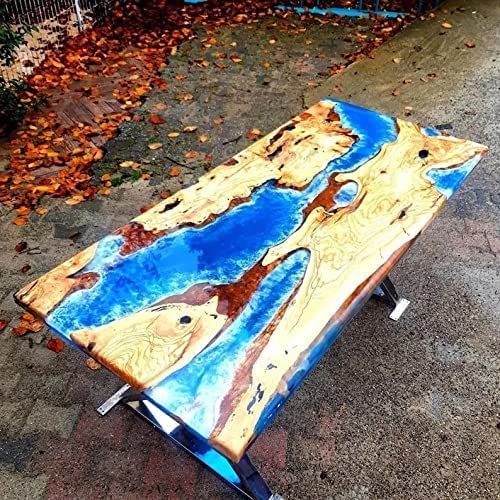 Epoxy Table Fully Customized Thick Resin River Table Top Indoor Outdoor Wooden Dining Table Top - resinhomefurniture