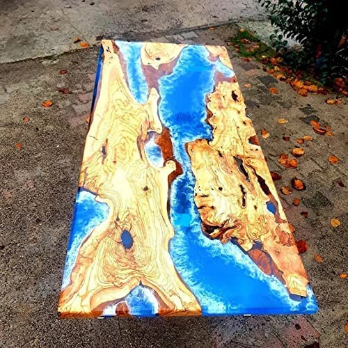 Epoxy Table Fully Customized Thick Resin River Table Top Indoor Outdoor Wooden Dining Table Top - resinhomefurniture