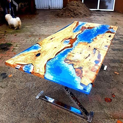 Epoxy Table Fully Customized Thick Resin River Table Top Indoor Outdoor Wooden Dining Table Top - resinhomefurniture