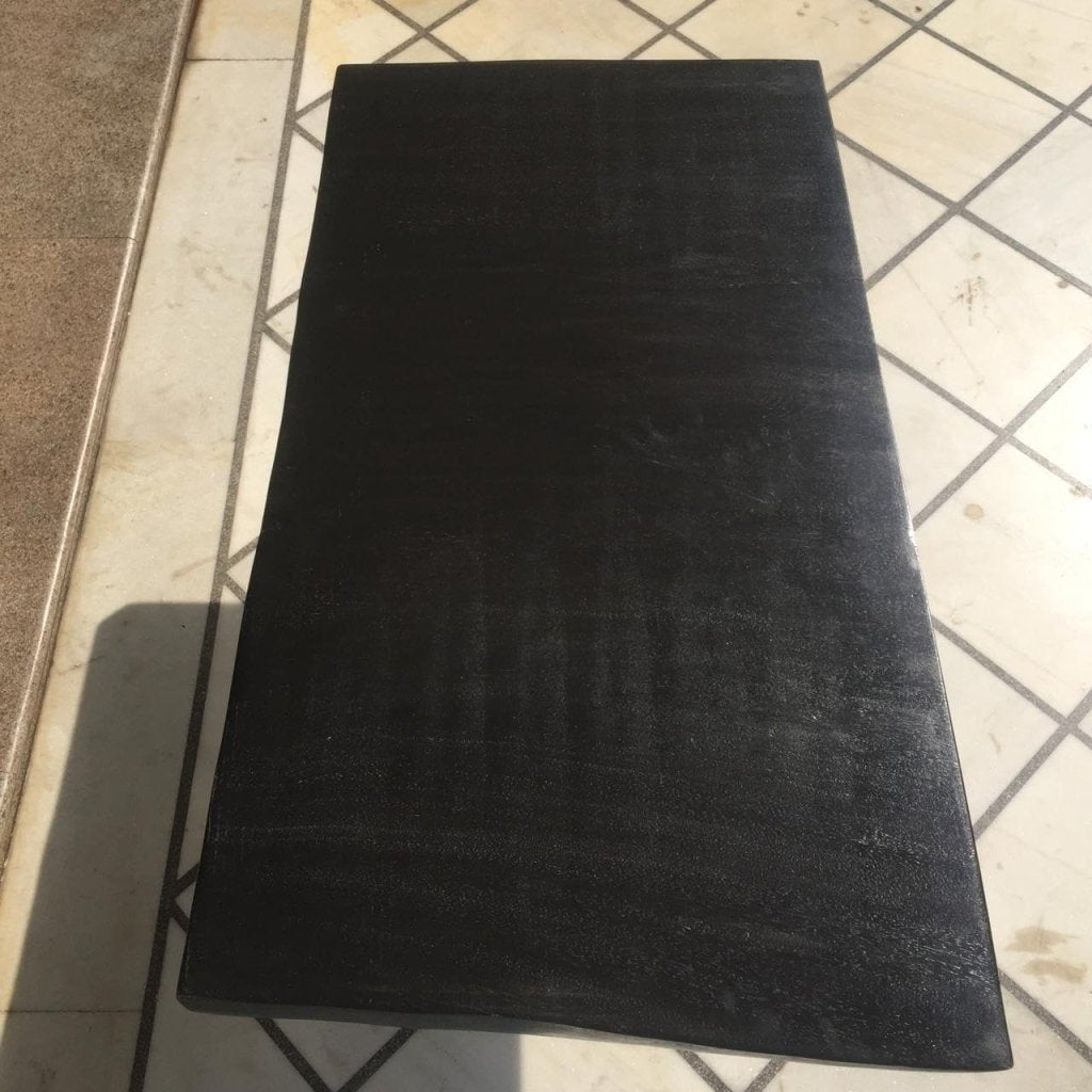 Exotic Black Natural Live Edge Dining Table Kitchen Table Conference Table Patio Table bar Counter Table Coffee Table Living Room Table Console Table End Table - resinhomefurniture
