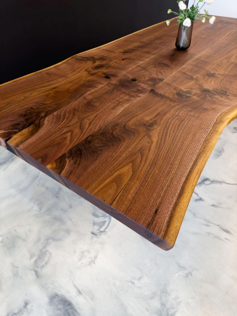 Extendable Solid Wooden Live Edge Dining Table Living Room Table Coffee Table Center Table End/Side Table Conference Table Kitchen Table Hallway Table Home Décor - resinhomefurniture