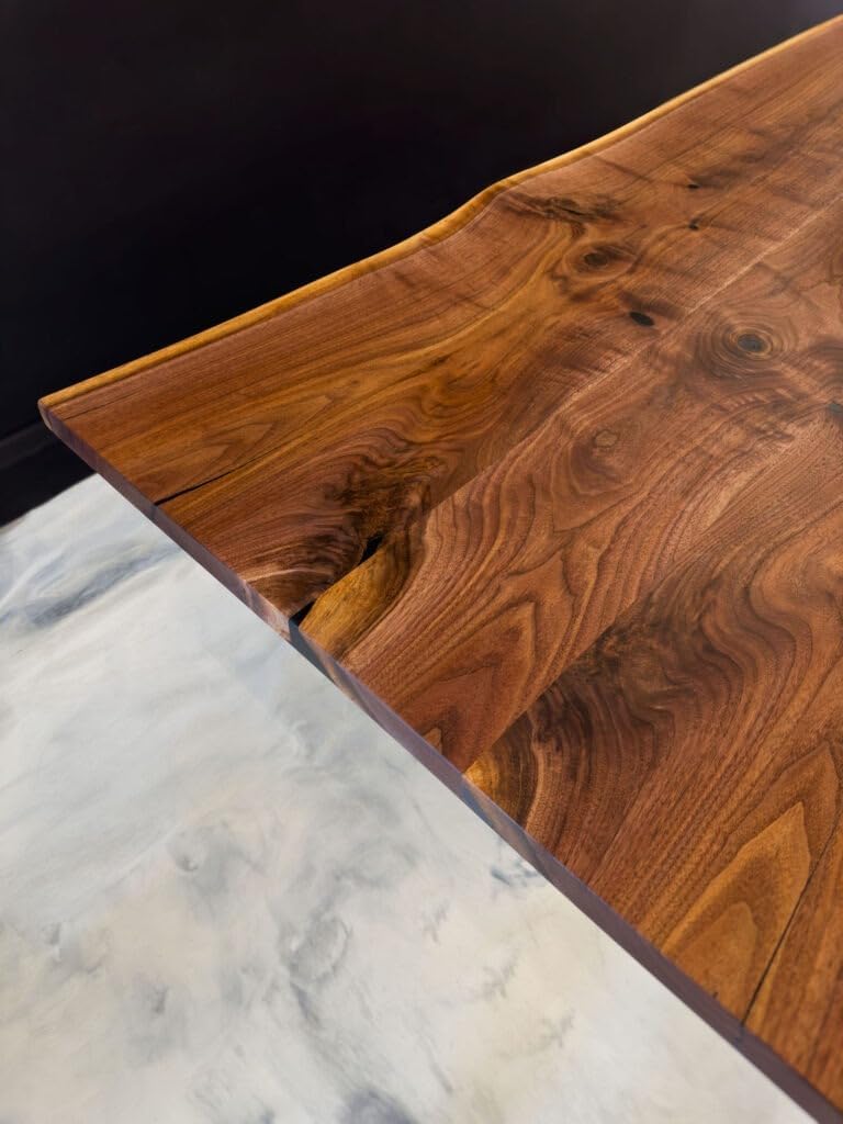 Extendable Solid Wooden Live Edge Dining Table Living Room Table Coffee Table Center Table End/Side Table Conference Table Kitchen Table Hallway Table Home Décor - resinhomefurniture