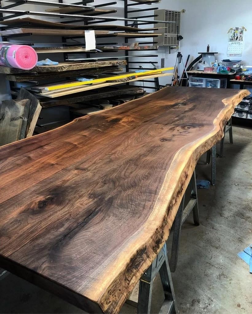 Large Massive Live Edge Wooden Dining Table Coffee Table Console Table Living Room Table Kitchen Table Patio Table Bar Table End/Side Table Centre Table Home Décor - resinhomefurniture