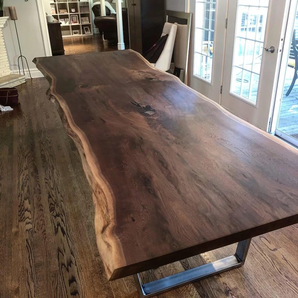 Large Massive Live Edge Wooden Dining Table Coffee Table Console Table Living Room Table Kitchen Table Patio Table Bar Table End/Side Table Centre Table Home Décor - resinhomefurniture