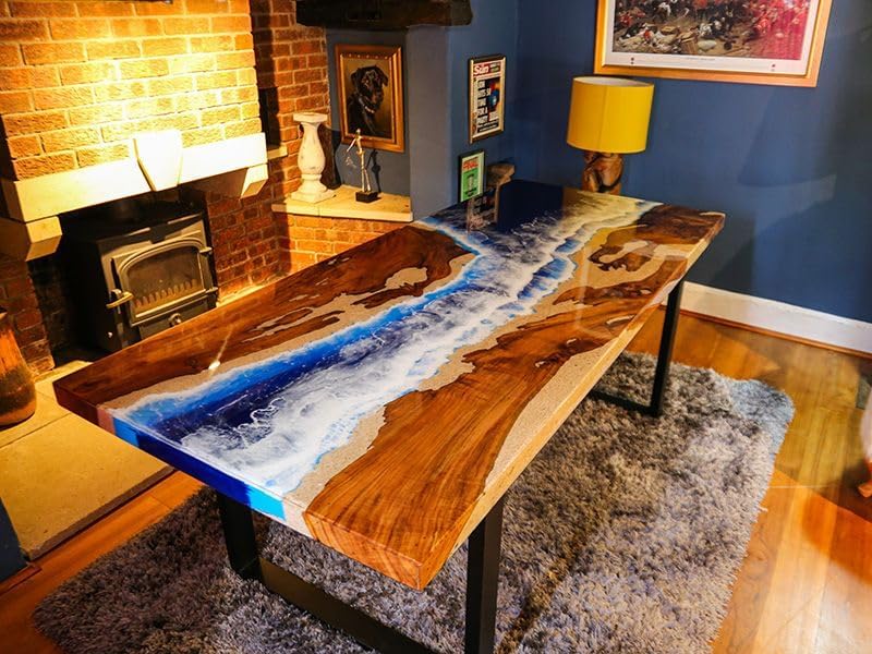 large - ocean - blue - river - wave - dining - table - epoxy - coffee - table - living - room - table - epoxy - table - top - wooden - table - home - decor - conference - table - patio - table - resinhomefurniture