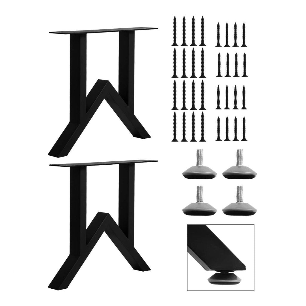Metal Coffee Table Leg Desk Legs Set of 2 Industrial Table Legs,Metal Table Legs,Metal Bench Legs,Console Table Legs - resinhomefurniture