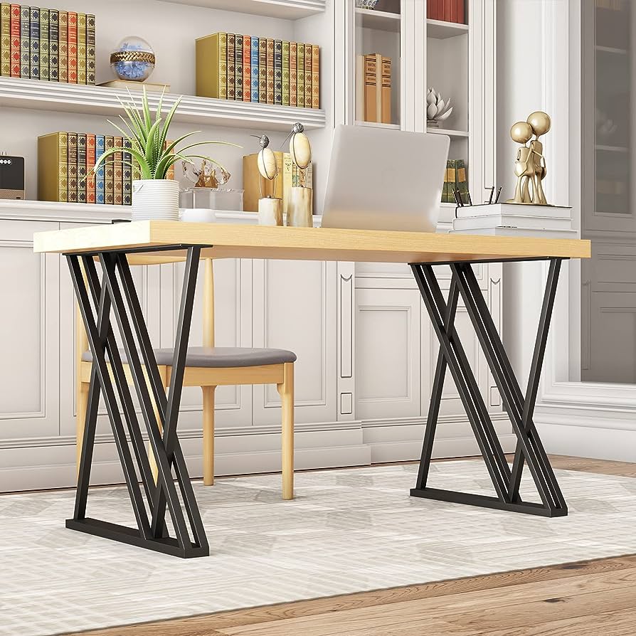 Metal Coffee Table Leg Desk Legs Set of 2 Industrial Table Legs,Metal Table Legs,Metal Bench Legs,Console Table Legs - resinhomefurniture