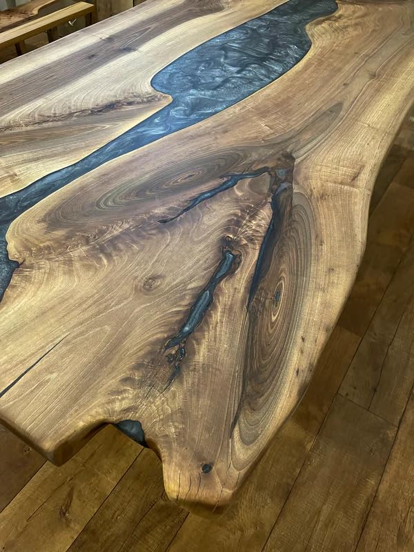 midnight - mosaic - gray - epoxy - resin - dining - table - coffee - table - live - edge - table - living - room - table - console - table - patio - table - kitchen - table - end - table - side - table - home - decor - resinhomefurniture