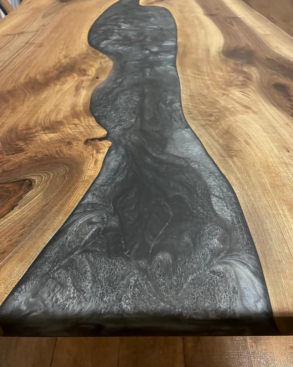 midnight - mosaic - gray - epoxy - resin - dining - table - coffee - table - live - edge - table - living - room - table - console - table - patio - table - kitchen - table - end - table - side - table - home - decor - resinhomefurniture