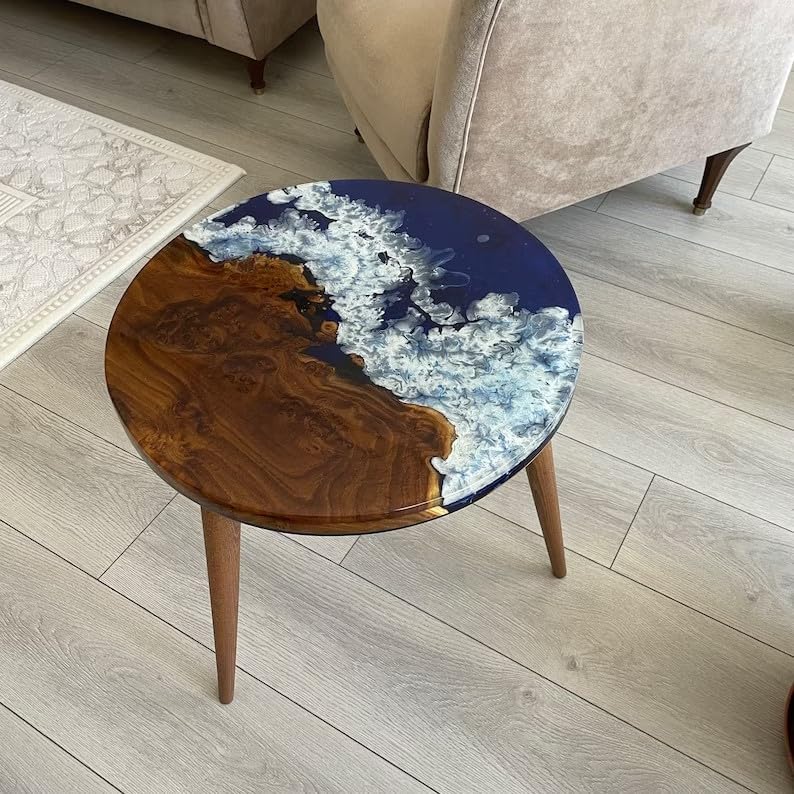 natural - custom - made - blue - epoxy - coffee - table - end - table - bar - counter - top - living - room - table - ocean - feel - table - for - 2 - 4 - 6 - 8 - side - table - home - decor - table - patio - table - resinhomefurniture