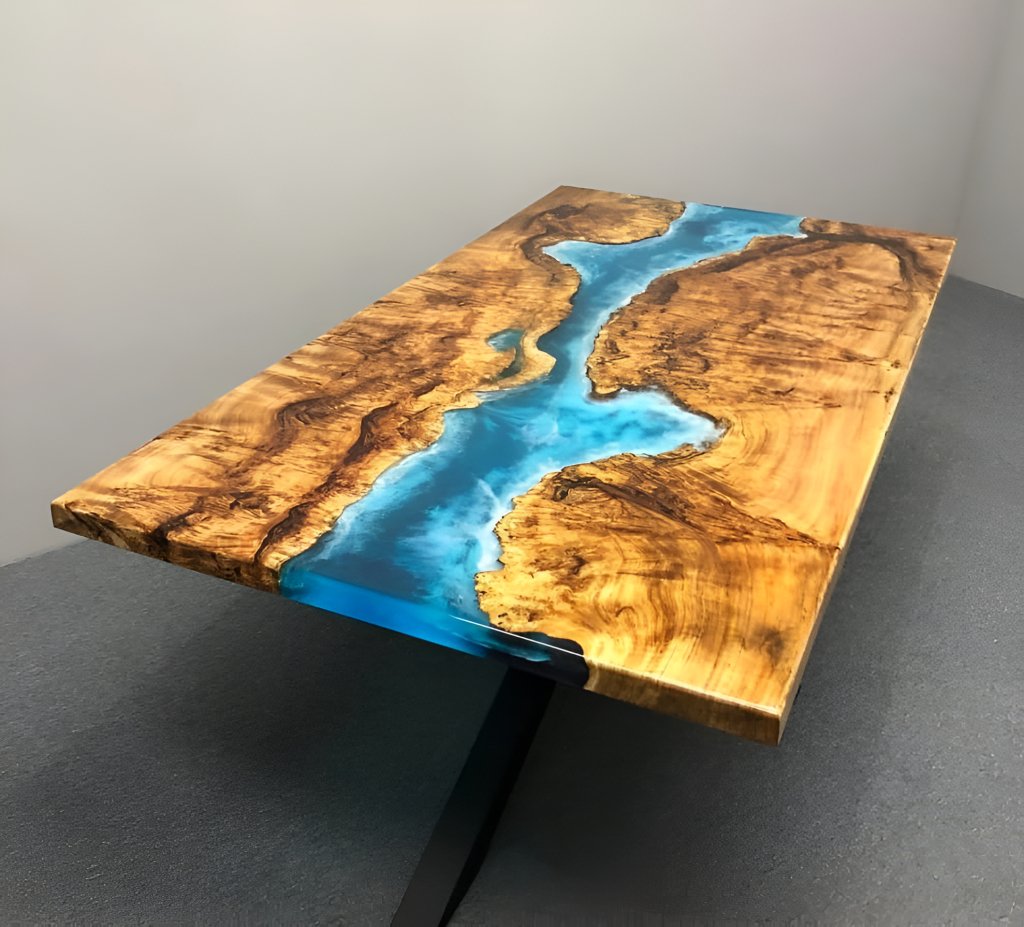 Ocean Table Epoxy Dining Table Resin Coffee Table For 2, 4, 6, 8 River Table Living Room Table Epoxy Table Wall Art Home D?cor Bar Counter - resinhomefurniture