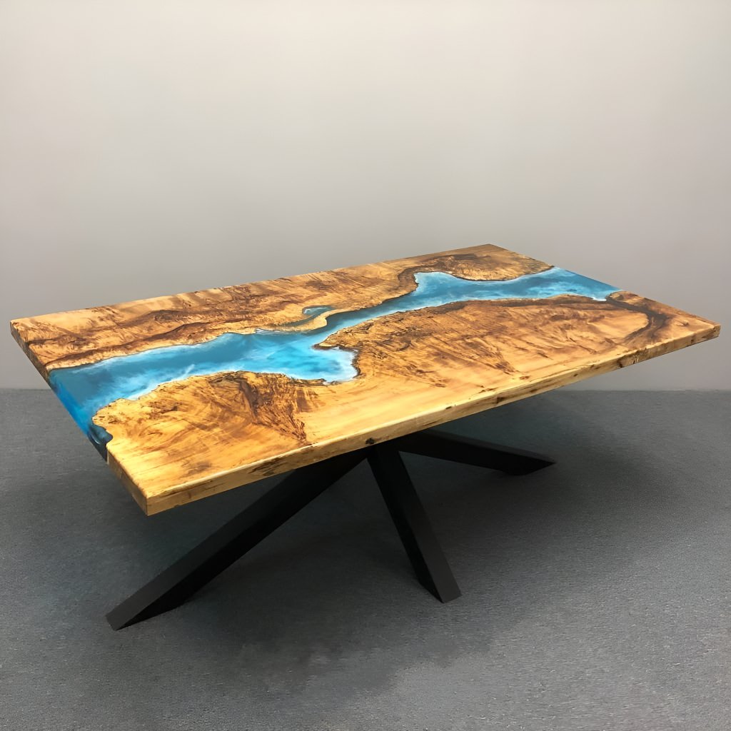 Ocean Table Epoxy Dining Table Resin Coffee Table For 2, 4, 6, 8 River Table Living Room Table Epoxy Table Wall Art Home D?cor Bar Counter - resinhomefurniture
