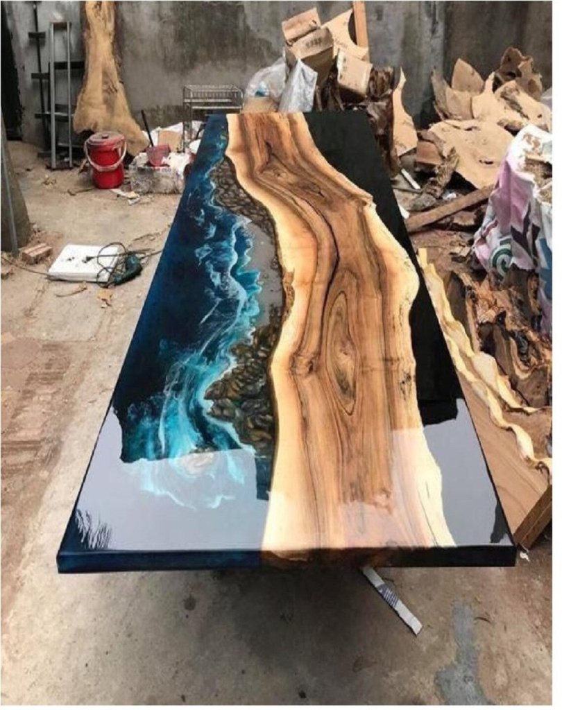 ocean - table - epoxy - dining - table - resin - coffee - table - river - table - living - room - table - for - 2 - 4 - 6 - 8 - epoxy - table - top - patio - table - home - decor - end - table - resinhomefurniture