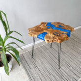 personalized - azurite - blue - epoxy - resin - round - table - coffee - table - side - end - table - epoxy - dining - table - living - room - table - for - 2 - 4 - 6 - 8 - home - decor - patio - table - resinhomefurniture