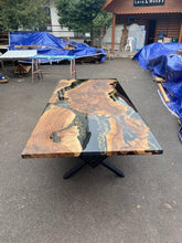 personalized - glossy - black - with - golden - waves - epoxy - resin - dining - table - acacia - wooden - table - living - room - table - coffee - table - console - table - patio - table - end - side - table - resinhomefurniture